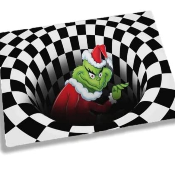 Grinch 3D visual illusion mat nonslip - Picture 5 of 7